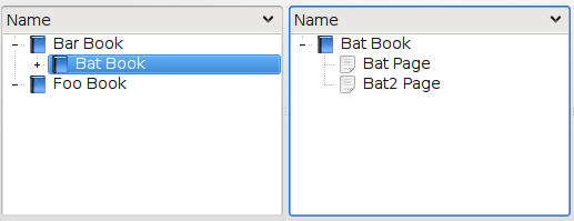 "A Selection in one view creating a model for use with another view."